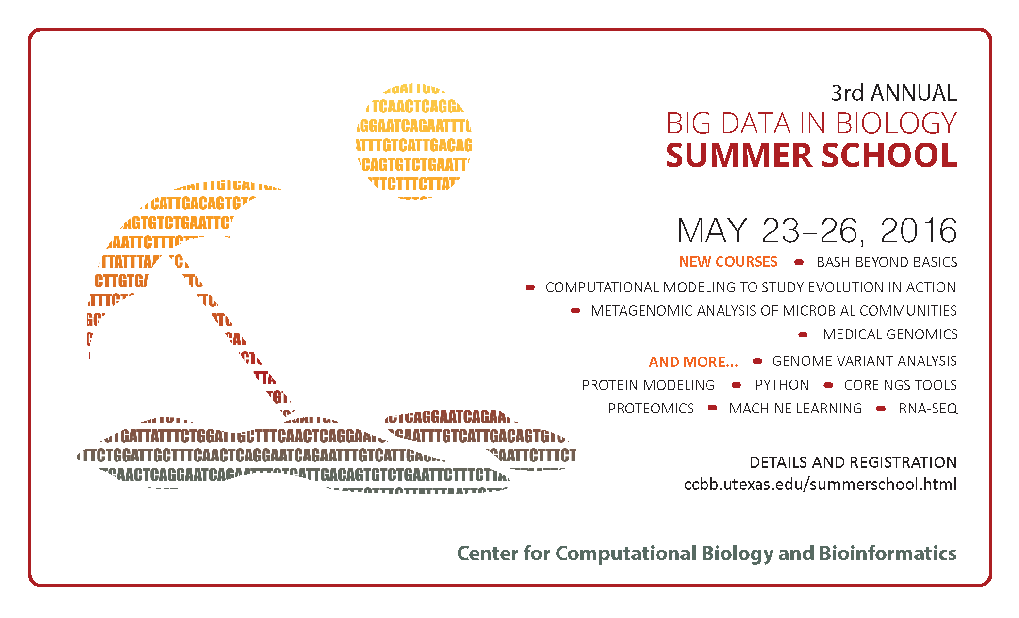 2016 SUMMER SCHOOL FOR BIG DATA IN BIOLOGY