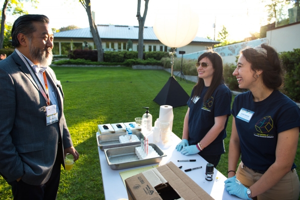 students presenting a project